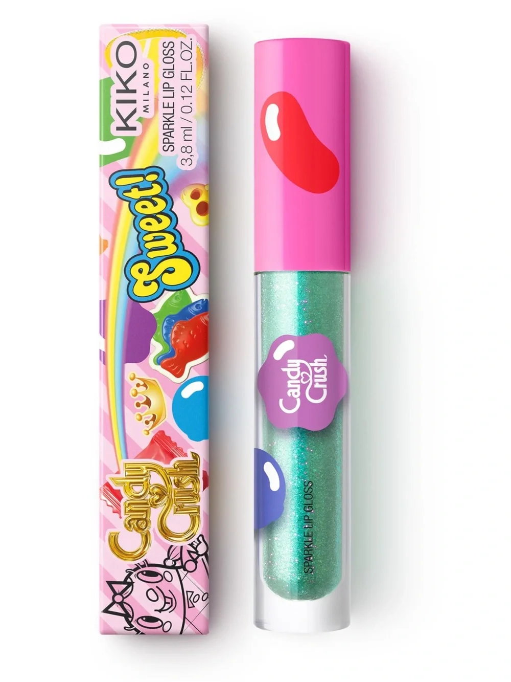 KIKO Milano x Candy Crush™ Sparkle Lip Gloss 04 Aquamarine Aura